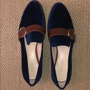 Never Worn Velvet Loafers